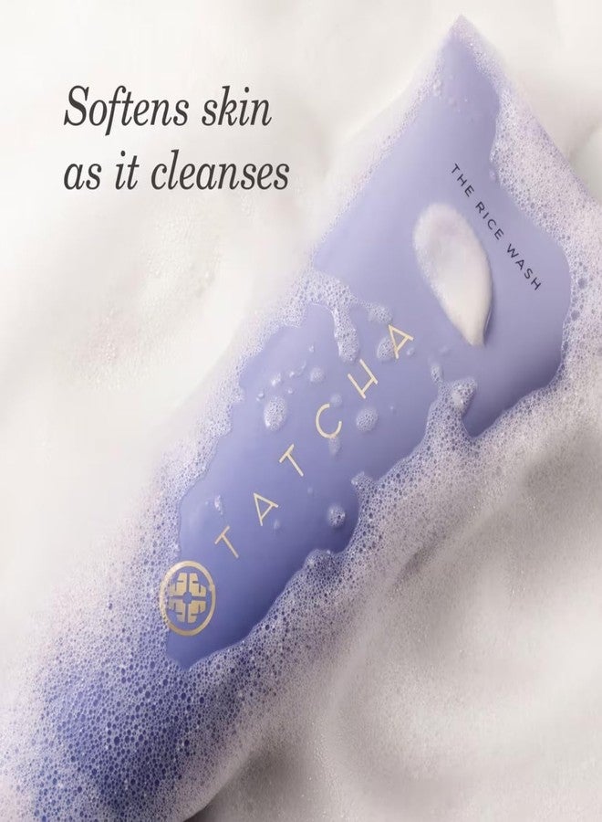 TATCHA The Rice Wash, Travel-Sized | Soft Cream Facial Cleanser - Wash Away Buildup Without Stripping Skin For A Soft, Luminous Complexion | 50 ml/ 1.7 fl. oz. - Image 2